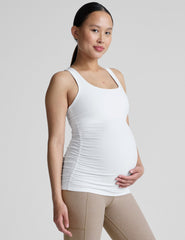 white maternity tank top