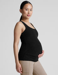 black maternity tank top