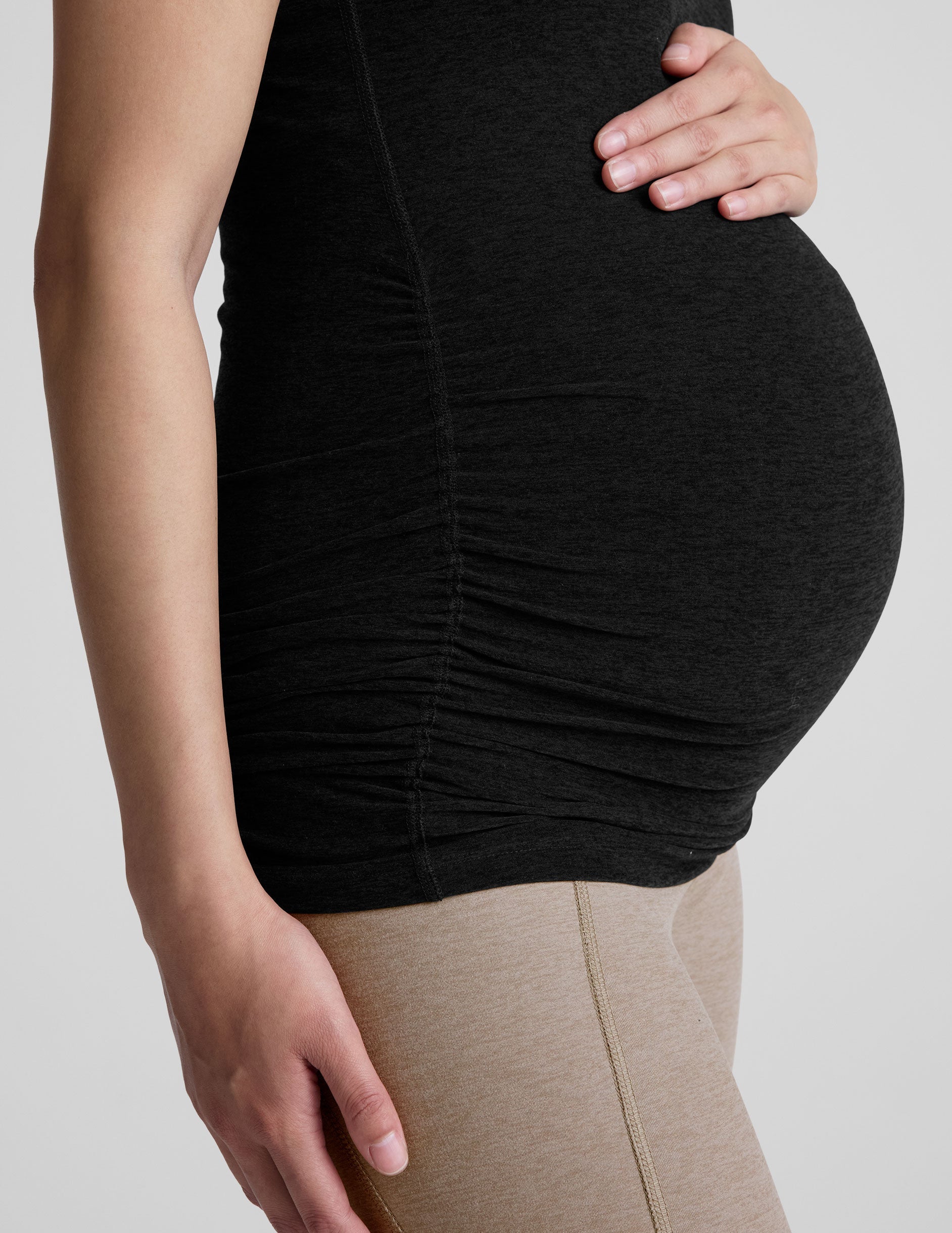 black maternity tank top