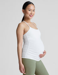 white maternity tank top