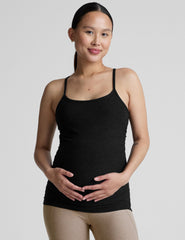 black maternity racerback tank top.