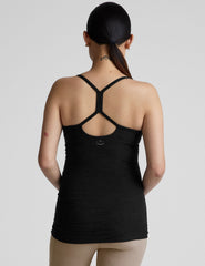black maternity racerback tank top.