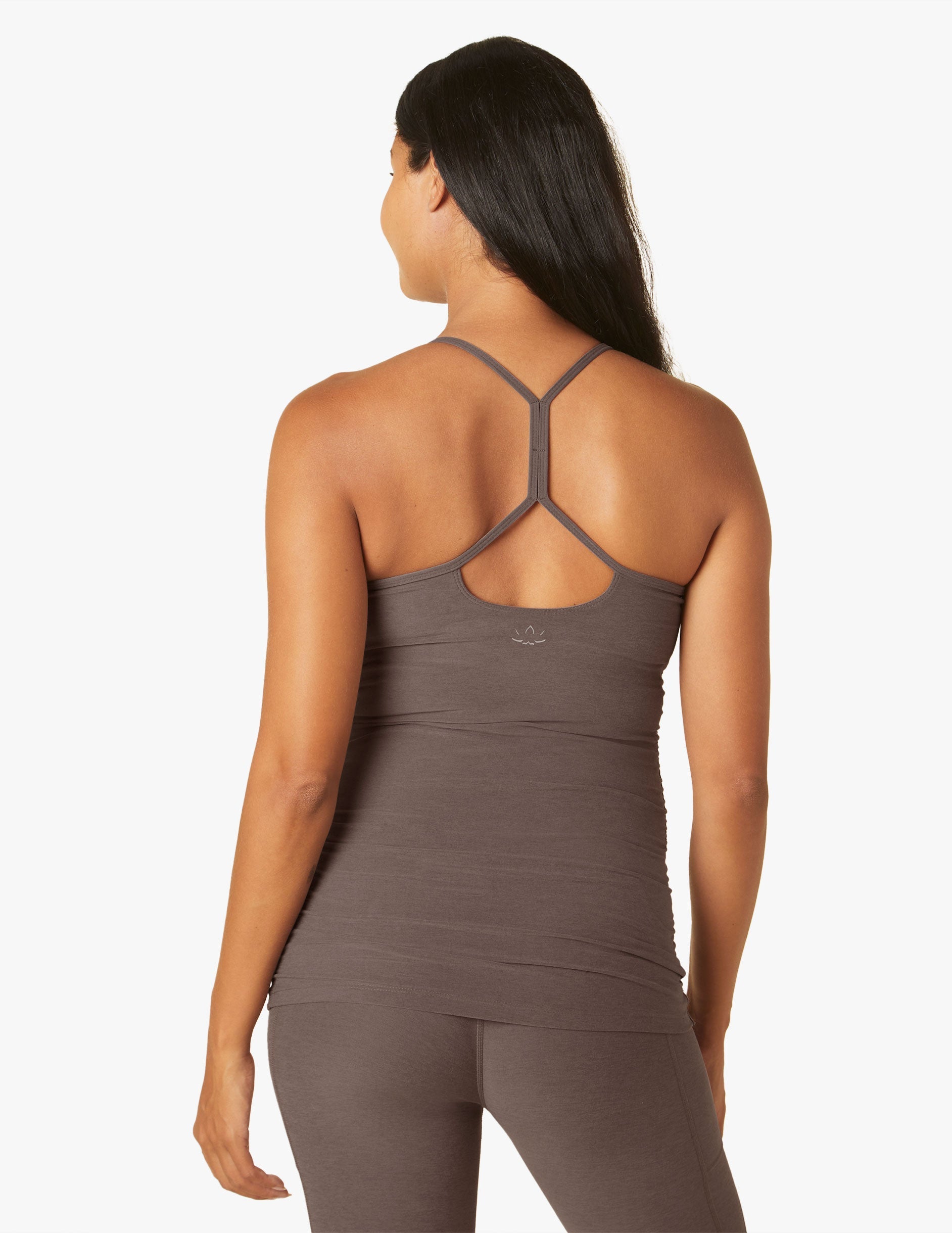 brown maternity tank top