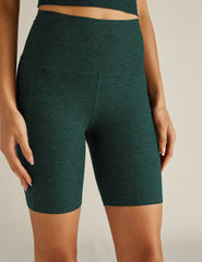 green 7" pocket biker shorts. 