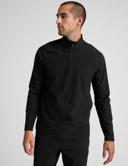 black men's quarter zip pullover.