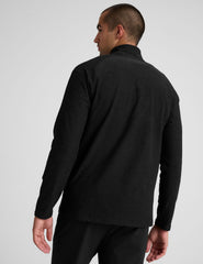 black men's quarter zip pullover.
