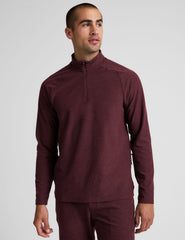 red men's quarter zip pullover.