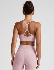 pink slim strapped racerback bra.