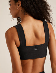 black sport bra top