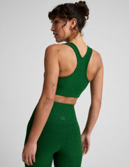 green long line bra top.