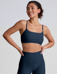 blue sports bra